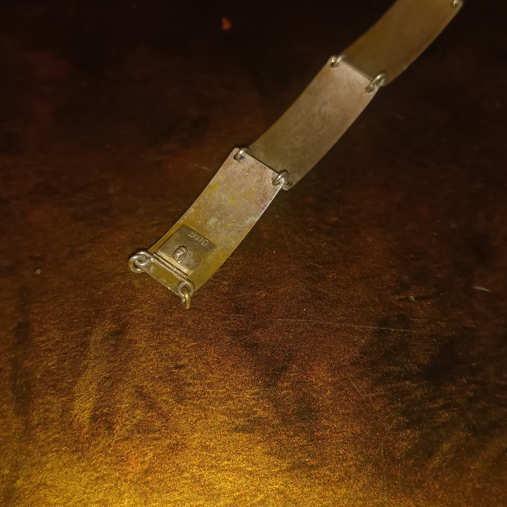 Silver Geometric Bracelet - image 3